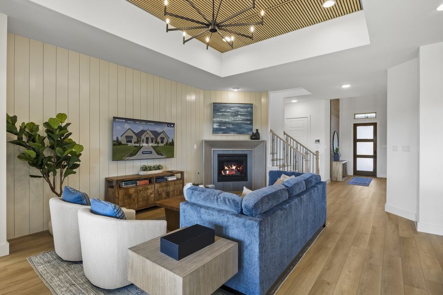 Representative furnished interior of a home built from the Lufkin by Windsor Homes in Oak Ridge Park, Corinth (Image 14).
