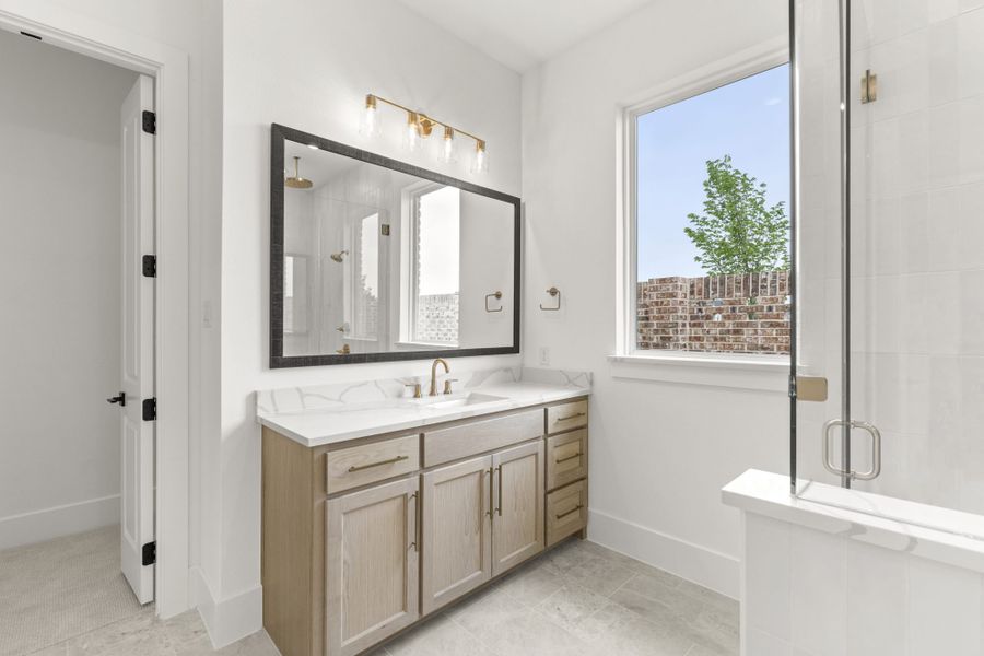 Representative furnished interior of a home built from the 7061 by Tradition Homes in Mustang Lakes, McKinney (Image 10).