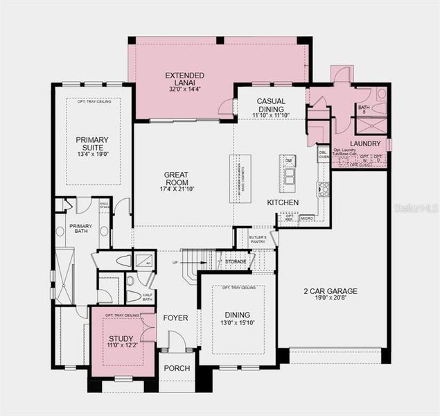 2D floor plan layout of this home in Victoria Lakes, Odessa, FL (Image 3). 2D floor plan layout of this home in Victoria Lakes, Odessa, FL (Image 3).