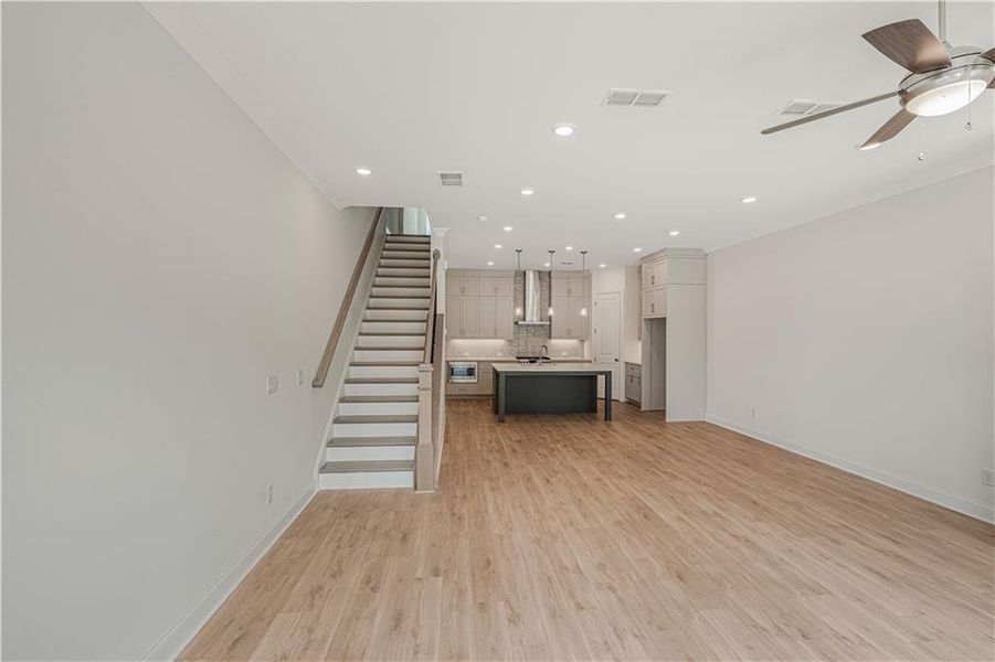 Spacious, unfurnished interior of a new home in Ward's Crossing Townhomes, Johns Creek (Image 24).