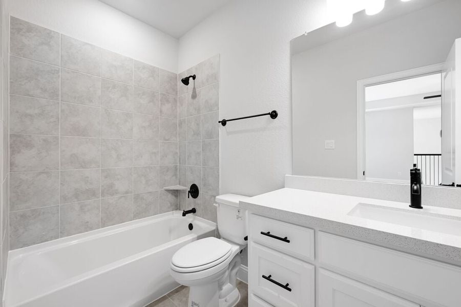 Representative furnished interior of a home built from the Hawthorn by Taylor Morrison in The Ranch at Uptown Celina 70s, Celina (Image 9).