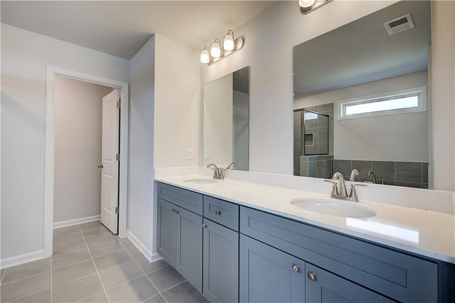 Furnished interior view inside a new home in Cambria at Traditions, Hampton (Image 13).