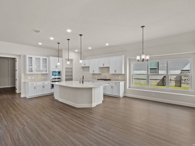 Furnished interior view inside a new home in Potranco Oaks, Castroville (Image 5).