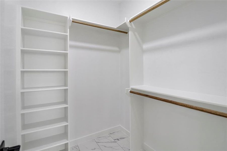 Primary walk-in closet