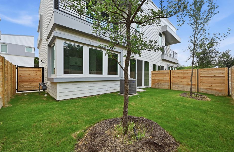 Exterior details and patio area of a home in , Austin (Image 3).