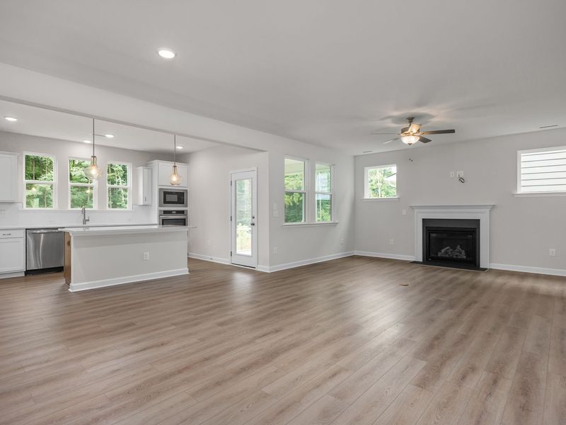 Representative unfurnished interior of a home built from the The Aspen by Davidson Homes LLC in Wendell Ridge, Wendell (Image 19).