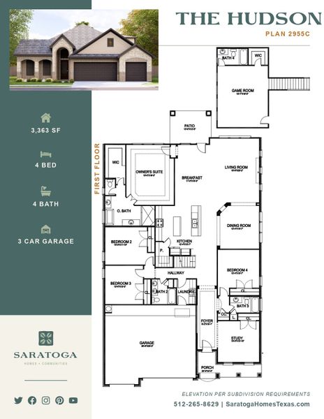 2D floor plan layout of this home in Heritage Oaks, Killeen, TX (Image 2). 2D floor plan layout of this home in Heritage Oaks, Killeen, TX (Image 2).