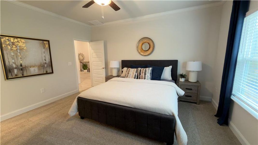 Furnished interior view inside a new home in Habersham Meadows, Demorest (Image 7).