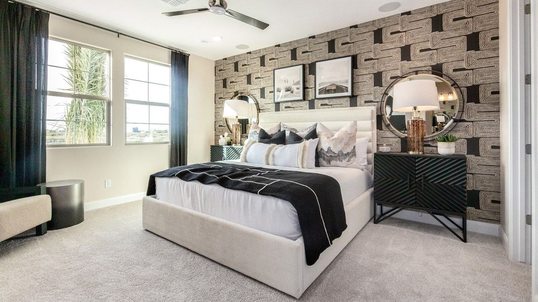 Furnished interior view inside a new home in Flora at Surprise City Center, Surprise (Image 10).