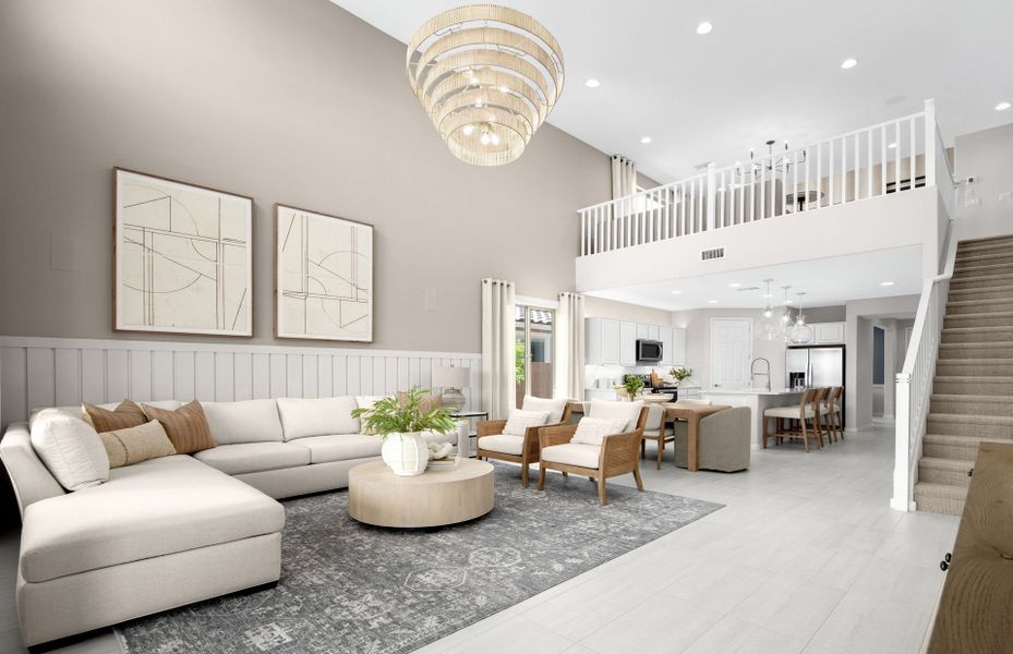 Representative furnished interior of a home built from the Firwood by Pulte Homes in Visara, Surprise (Image 11).