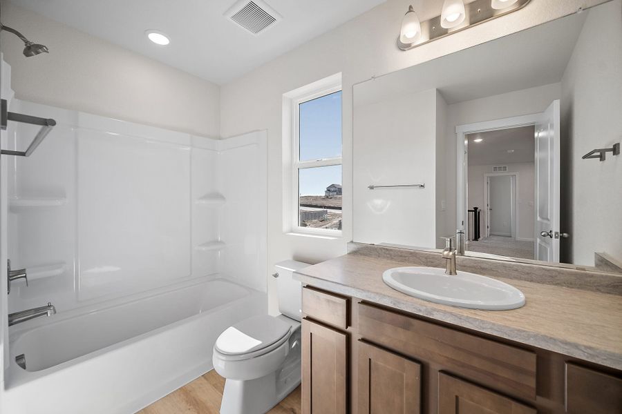 Furnished interior view inside a new home in Ridge at Lorson Ranch, Colorado Springs (Image 10). Furnished interior view inside a new home in Ridge at Lorson Ranch, Colorado Springs (Image 10).