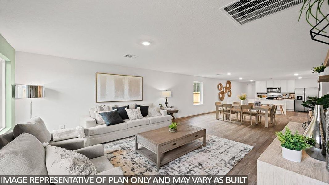 Furnished interior view inside a new home in Porters Mill, New Caney (Image 7).