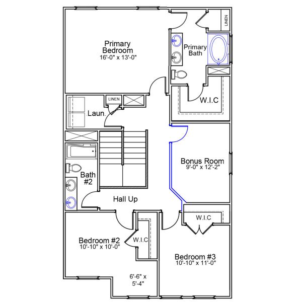 2D floor plan layout of this home in Laurinton Farms, Hopkins, SC (Image 4).