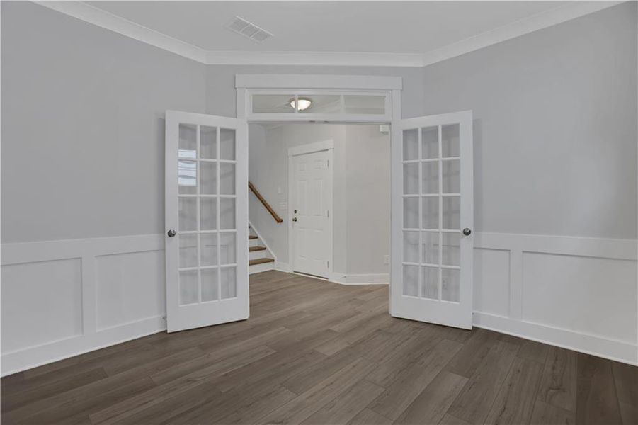 Spacious, unfurnished interior of a new home in Villas at Dawsonville, Dawsonville (Image 27). Spacious, unfurnished interior of a new home in Villas at Dawsonville, Dawsonville (Image 27).