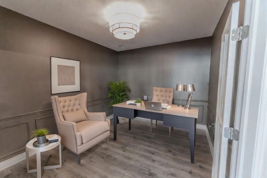 Representative furnished interior of a home built from the Palazzo by Perfection Builders in The Courtyards at The Heritage, Andover (Image 8).