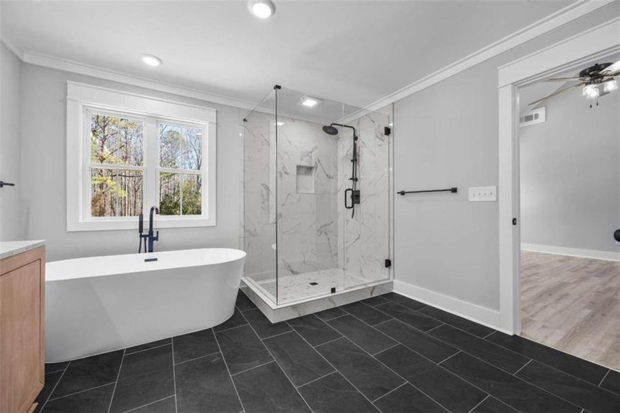 Furnished interior view inside a new home in , Monroe (Image 7).