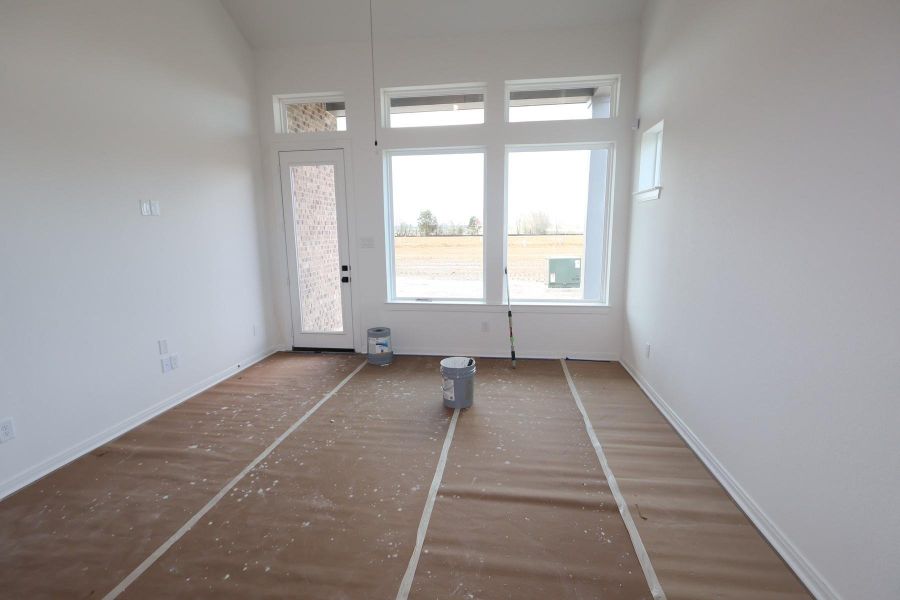 In-progress construction of a new home in The Grand Prairie 40’, Hockley, TX (Image 40).