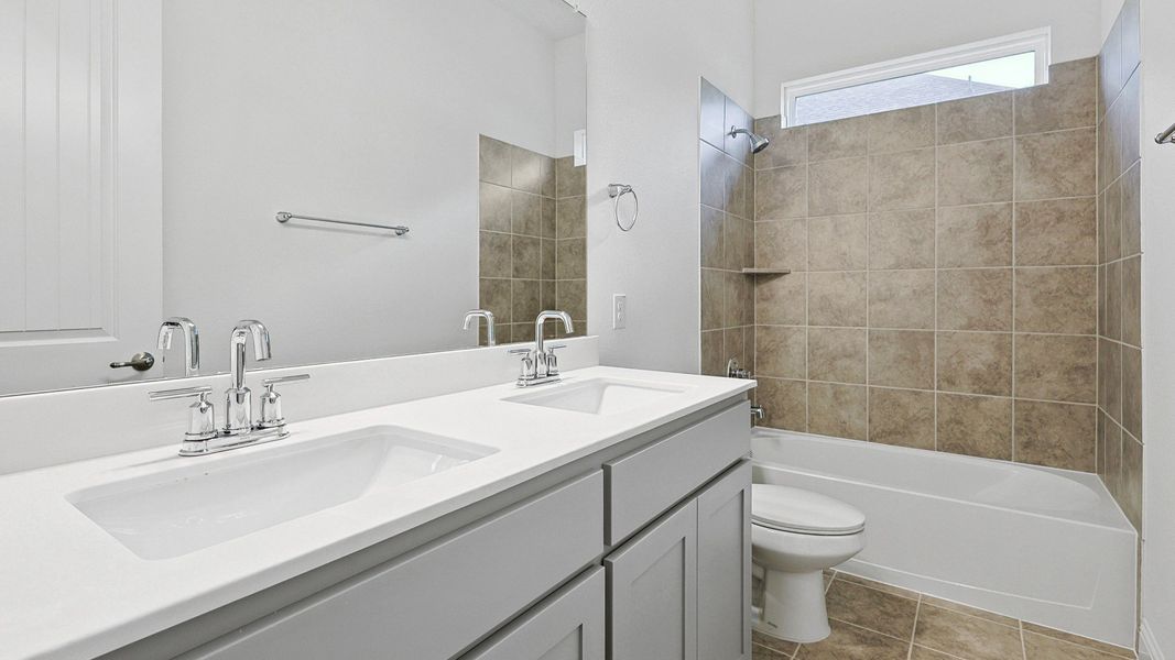 Representative furnished interior of a home built from the Princeton by DRB Homes in Brookewater, Rosenberg (Image 17).