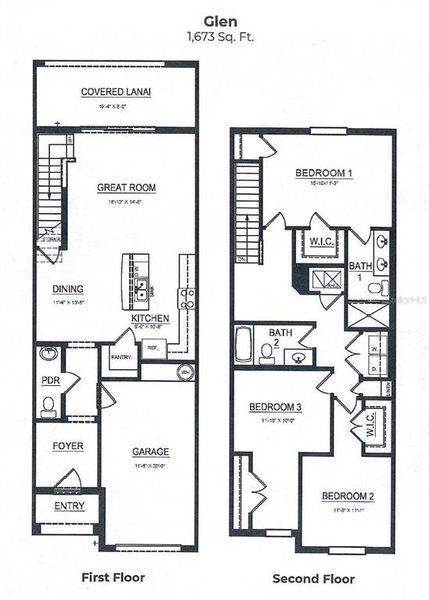 2D floor plan layout of this home in , Land O' Lakes, FL (Image 3). 2D floor plan layout of this home in , Land O' Lakes, FL (Image 3).