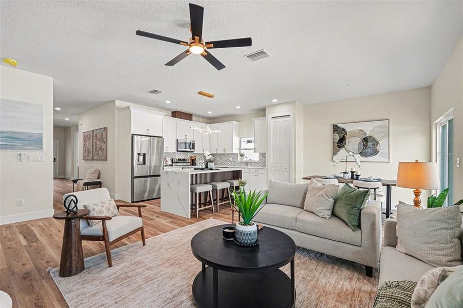 Furnished interior view inside a new home in , Tampa (Image 15).