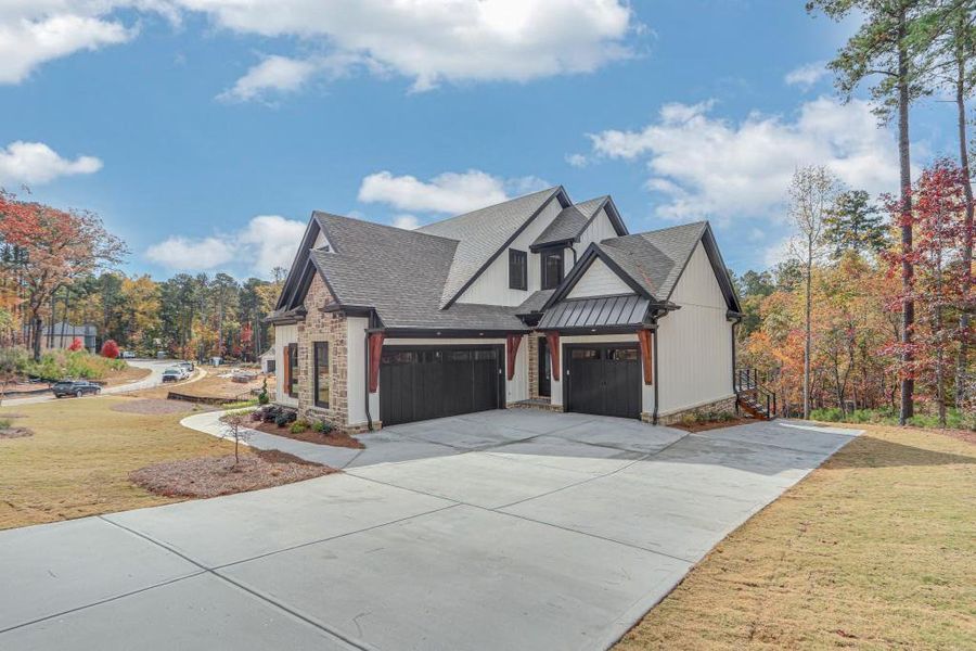 Front exterior of a new home in , Gainesville, GA, highlighting curb appeal (Image 27).