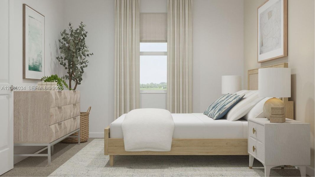 Furnished interior view inside a new home in Heron Pointe, Miami (Image 16).