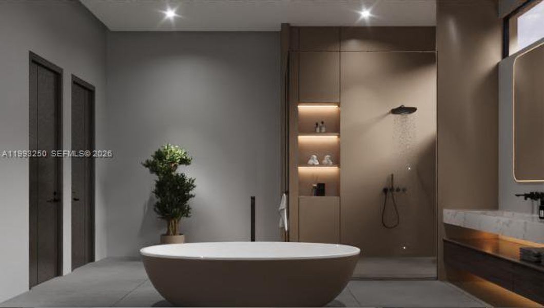 Furnished interior view inside a new home in , Fort Lauderdale (Image 16).