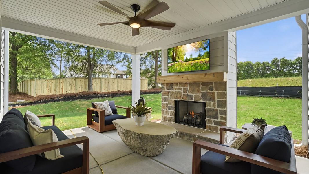 Representative furnished interior of a home built from the Stonefield by DRB Homes in Northcroft, Loganville (Image 15).