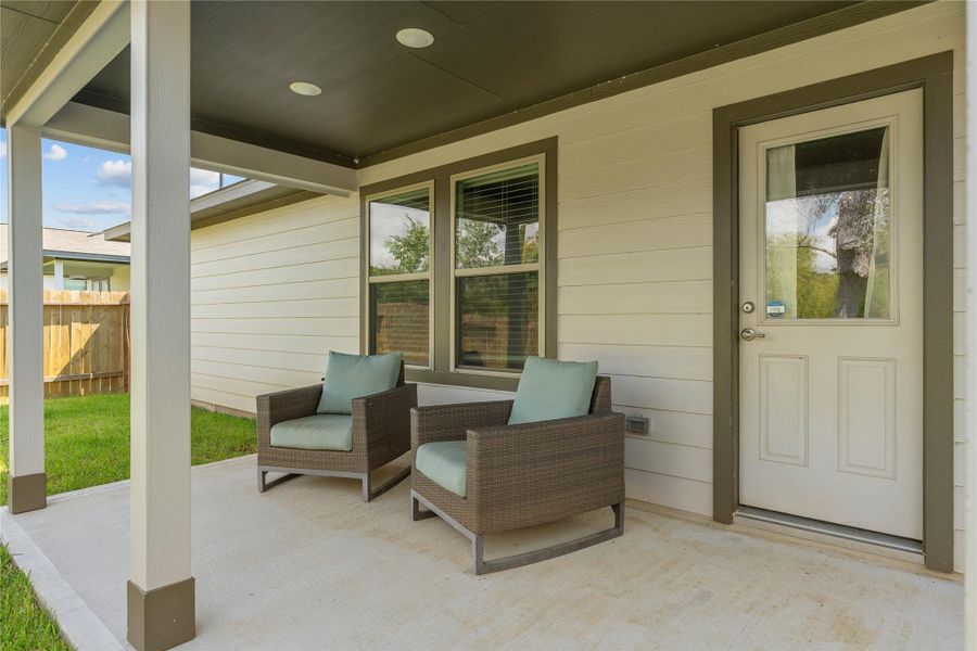 Covered back porch Covered back porch