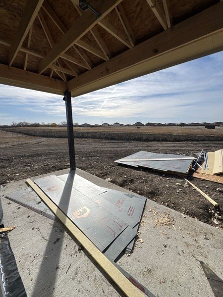 In-progress construction of a new home in Cedar Ridge Estates, Anna, TX (Image 7).