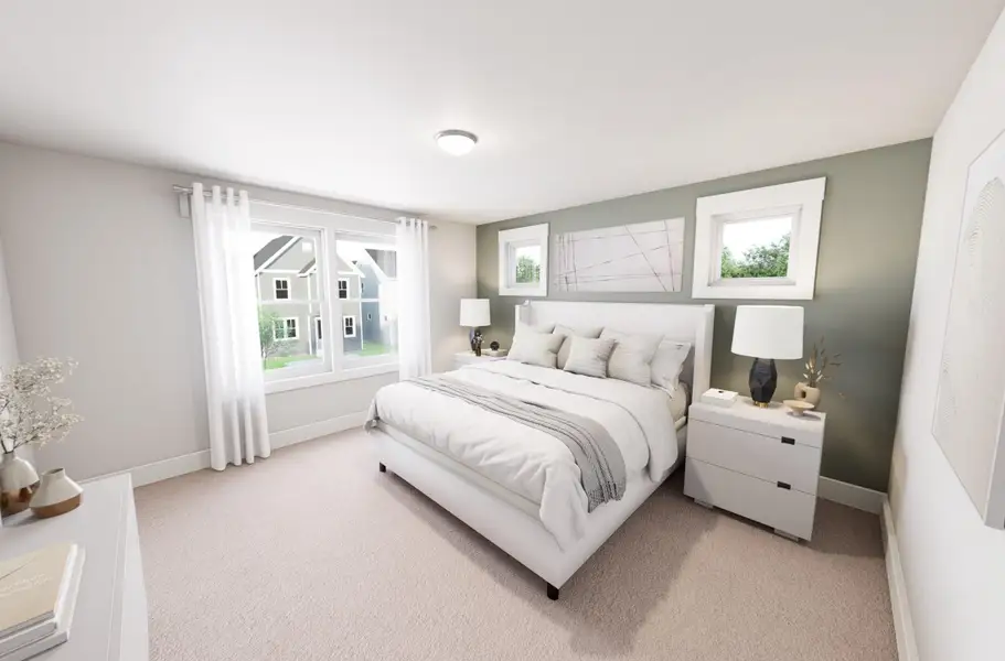Representative furnished interior of a home built from the Unexpected Compliment by Garman Homes in McConnell Ridge, McLeansville (Image 4).