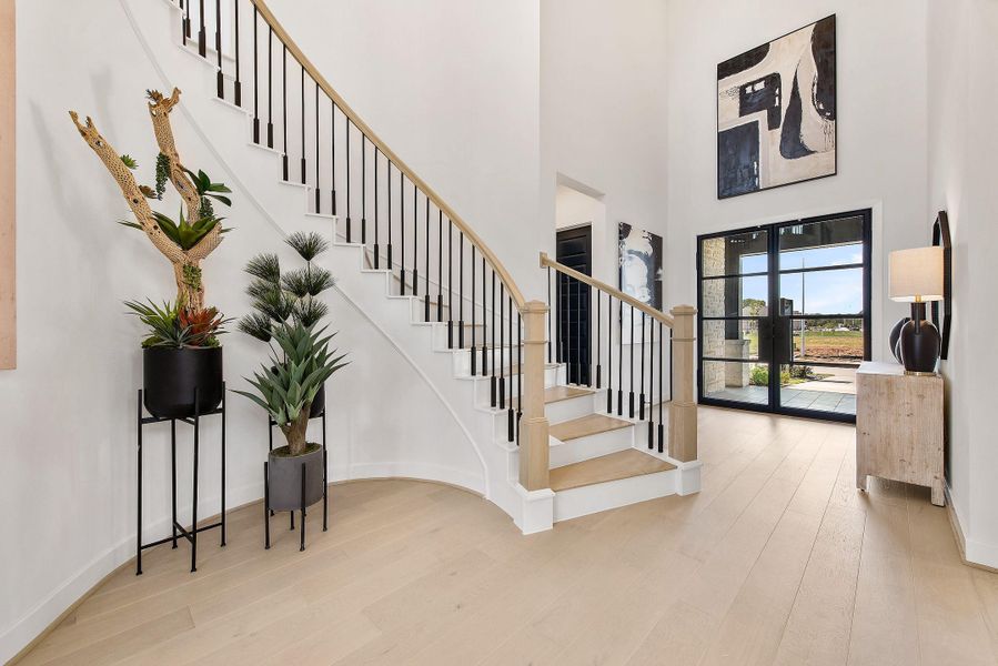 Furnished interior view inside a new home in Bridgeland, Cypress (Image 6). Furnished interior view inside a new home in Bridgeland, Cypress (Image 6).
