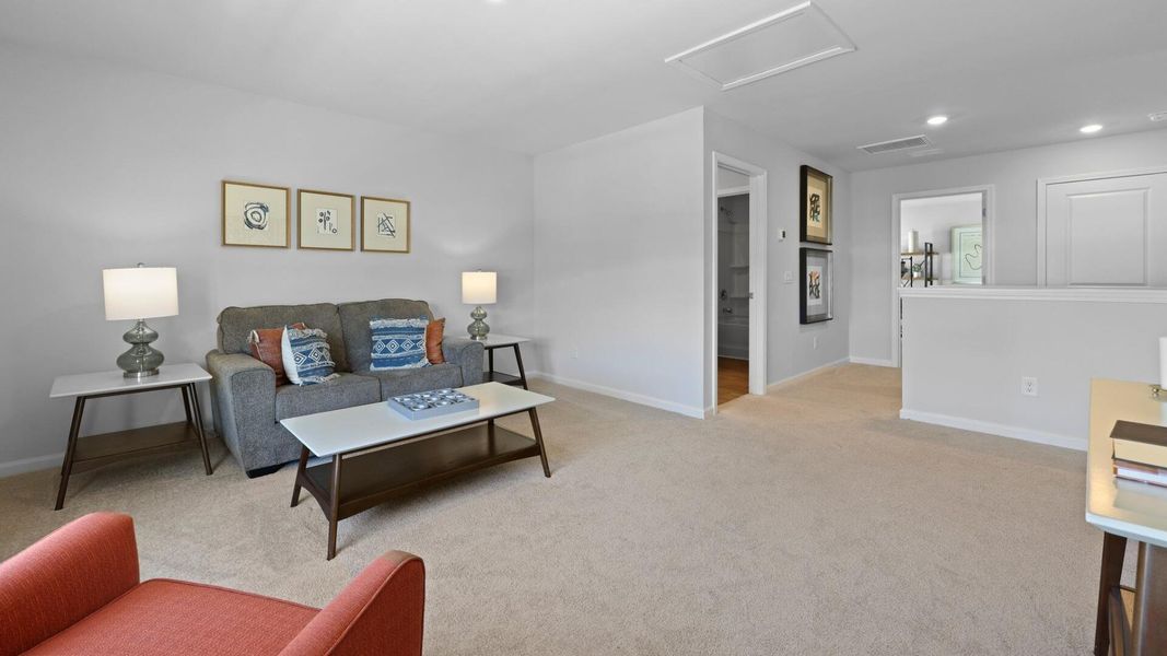 Furnished interior view inside a new home in Pine Hills at Cane Bay, Summerville (Image 18).