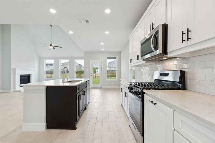 Furnished interior view inside a new home in AnaCapri, Anna (Image 4). Furnished interior view inside a new home in AnaCapri, Anna (Image 4).