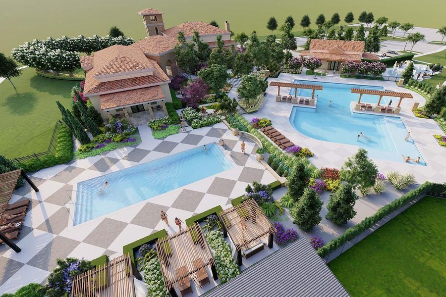 Community amenities in Dunham Pointe 50', Cypress (Image 26).