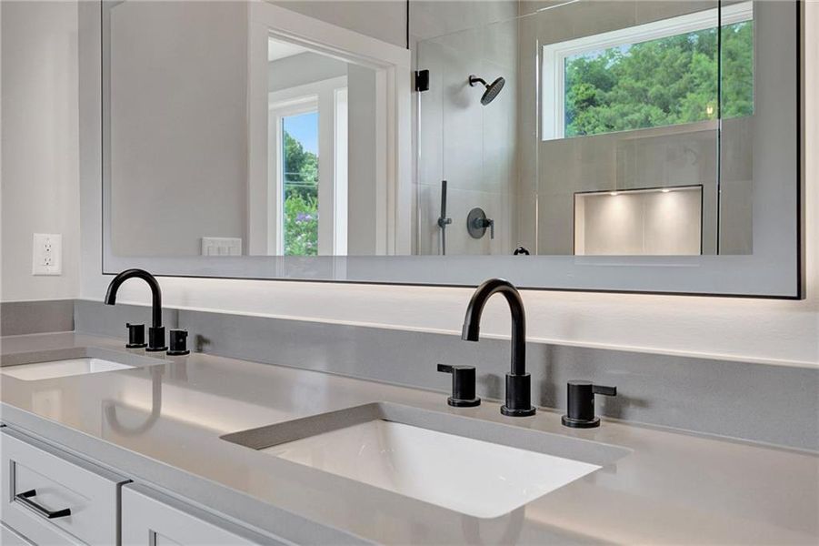 Furnished interior view inside a new home in , Atlanta (Image 48).