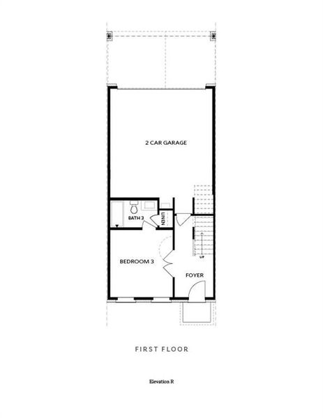 2D floor plan layout of this home in Byers Park, Alpharetta, GA (Image 6).