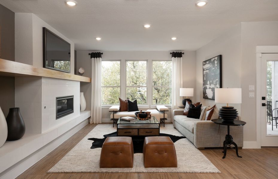 Open Gathering Room with Optional Fireplace