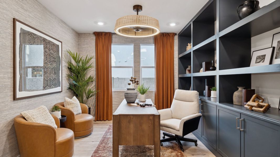 Representative furnished interior of a home built from the Miraval by D.R. Horton in The Ridge at Stone Butte, Phoenix (Image 10).