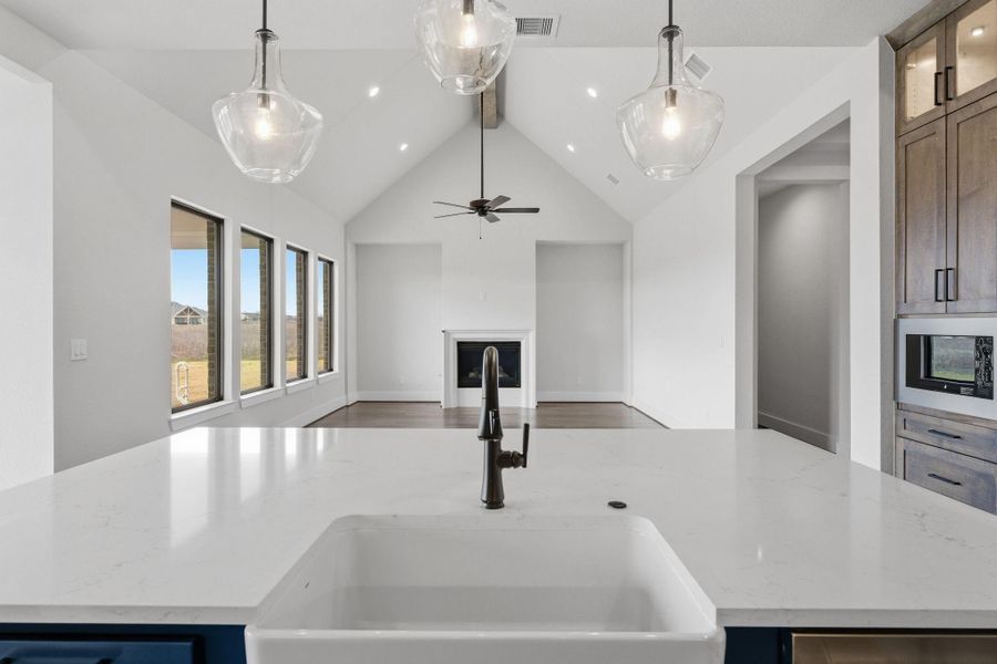 Furnished interior view inside a new home in High Meadow Estates, New Waverly (Image 7).