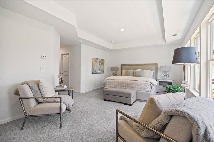 Furnished interior view inside a new home in Old Salem Crossing, Conyers (Image 9).