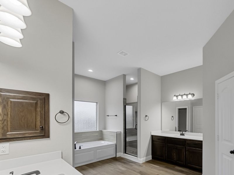 Representative furnished interior of a home built from the Eliot II by Robbie Hale Homes in High Meadows Estates, Nevada (Image 30). Representative furnished interior of a home built from the Eliot II by Robbie Hale Homes in High Meadows Estates, Nevada (Image 30).