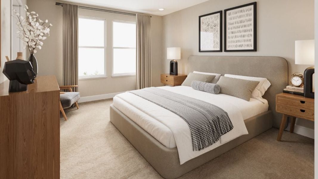 Representative furnished interior of a home built from the Peak by Taylor Morrison in Sugar Creek Alpine Collection, Loveland (Image 9).