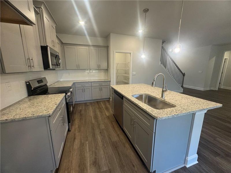 Furnished interior view inside a new home in The Fields of Walnut Creek, Pendergrass (Image 4).