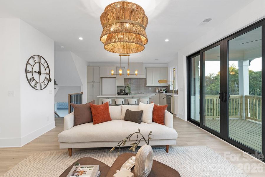 Furnished interior view inside a new home in , Charlotte (Image 17).