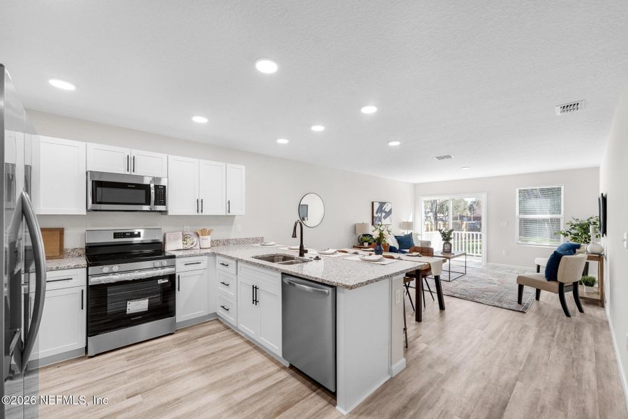Furnished interior view inside a new home in , Jacksonville (Image 7).