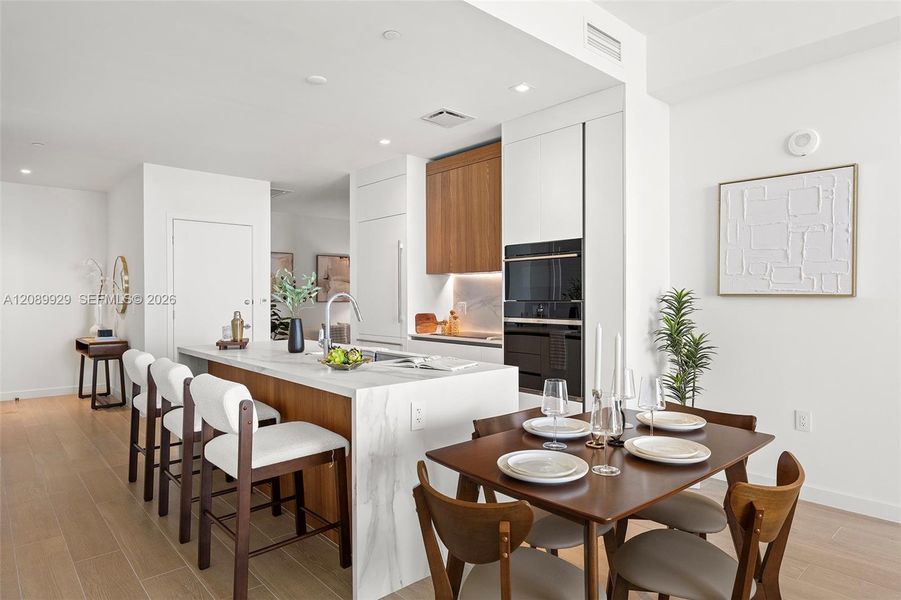 Furnished interior view inside a new home in , Miami (Image 13).