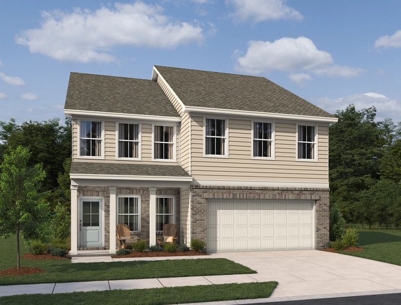 Representative exterior photo of a completed home built from the Pembroke by Ashton Woods in The Estates at Casteel, Bethlehem, GA (Image 2). Representative exterior photo of a completed home built from the Pembroke by Ashton Woods in The Estates at Casteel, Bethlehem, GA (Image 2).