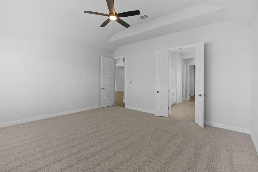 Primary Bedroom with tray ceiling Primary Bedroom with tray ceiling