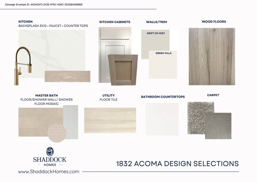 Sample of building materials used in homes in Furst Ranch, Argyle (Image 3). Sample of building materials used in homes in Furst Ranch, Argyle (Image 3).